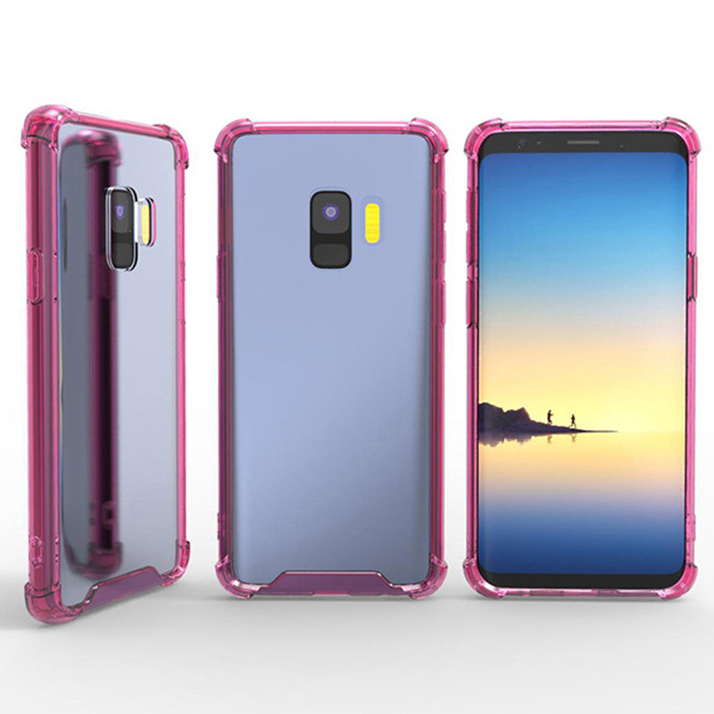Samsung Galaxy S9+ (Plus) Crystal Clear Transparent Case (Hot Pink)